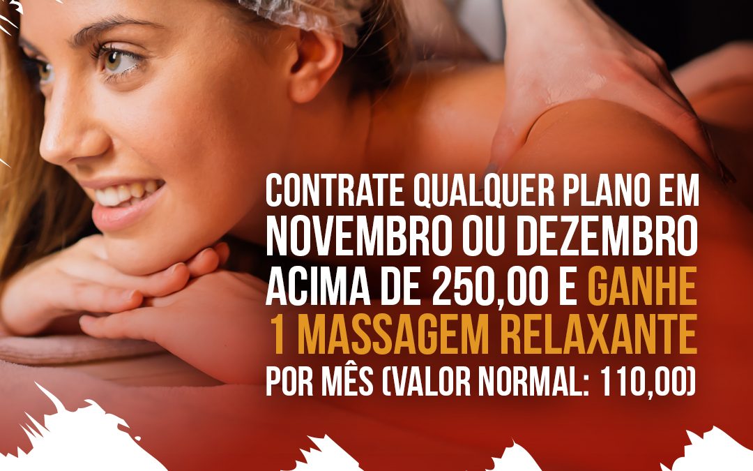 Promoção: Ganhe uma Massagem Relaxante