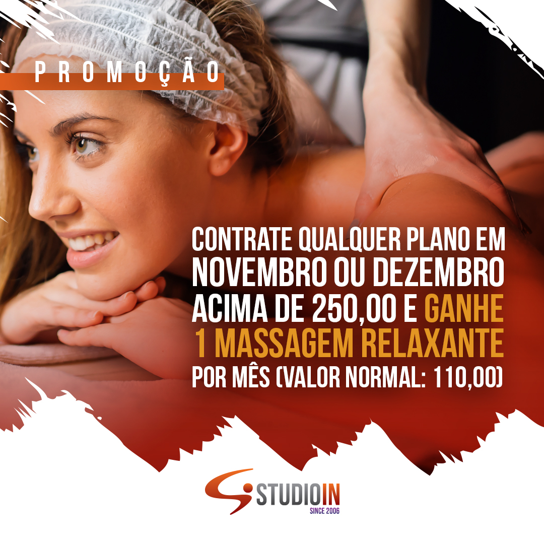 Promoção: Ganhe uma Massagem Relaxante