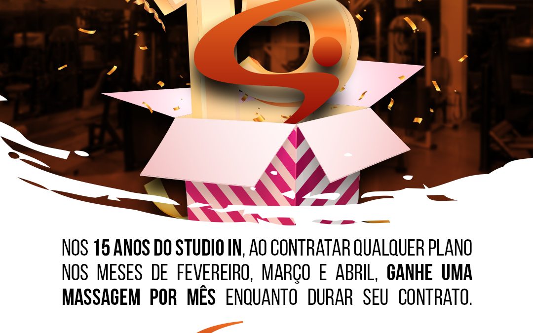 Studio In 15 Anos – Quem Ganha o Presente é Você!