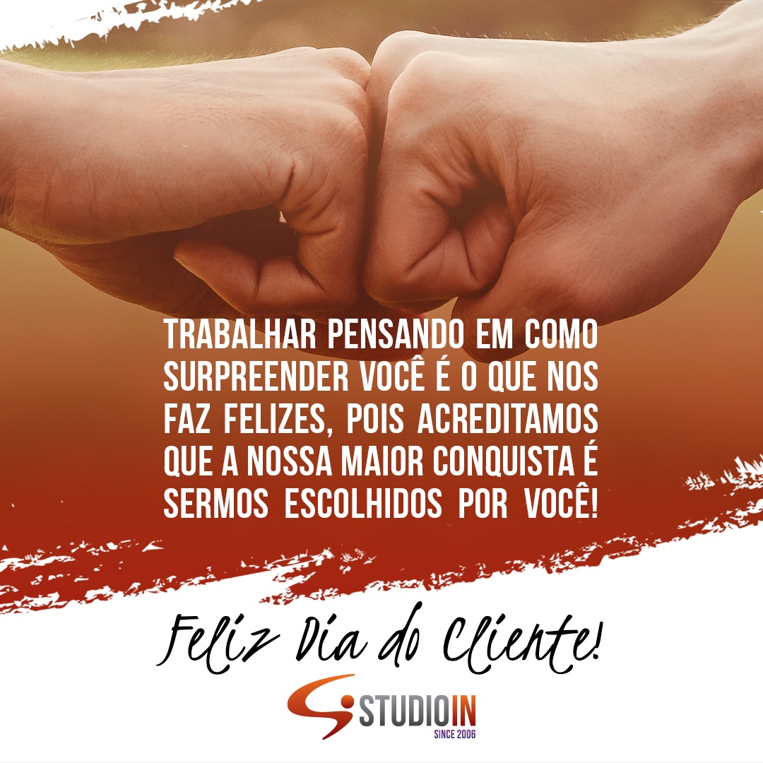 Feliz dia do Cliente!