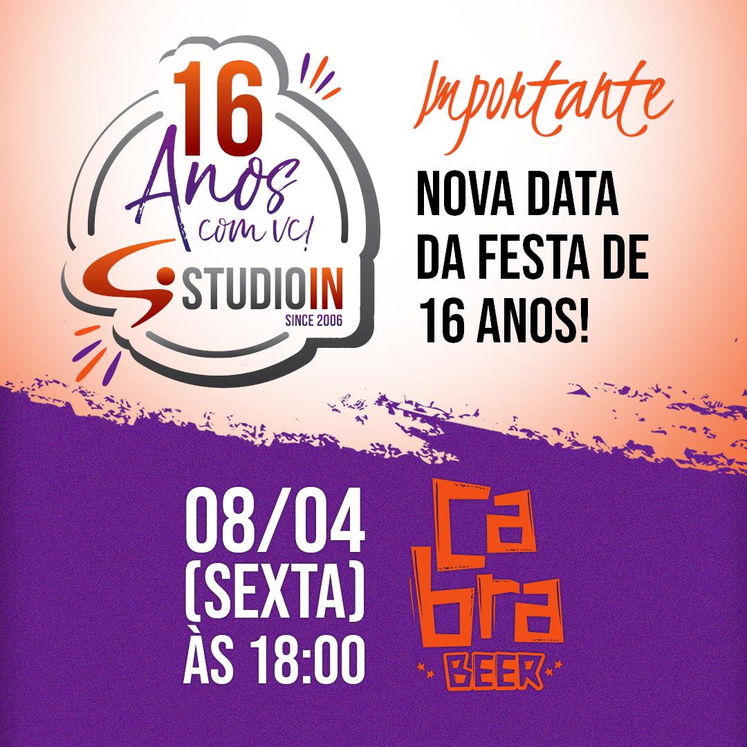 Importante: Nova data da Festa de 16 Anos!