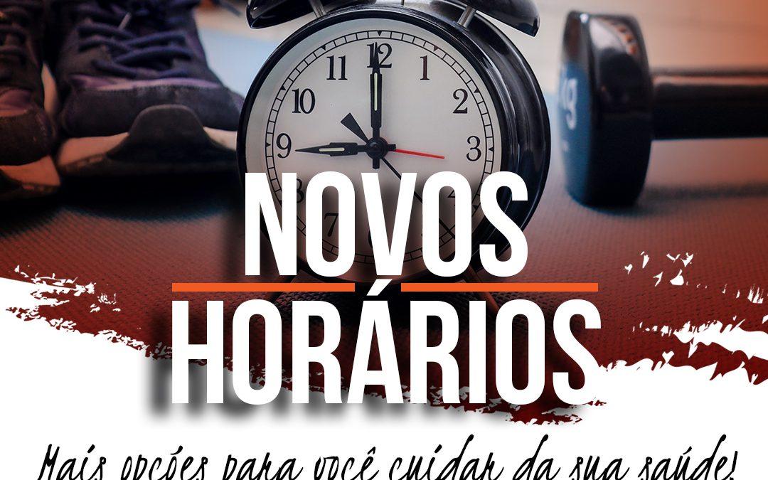 Novos Horários – Mais opções para você cuidar da sua saúde!