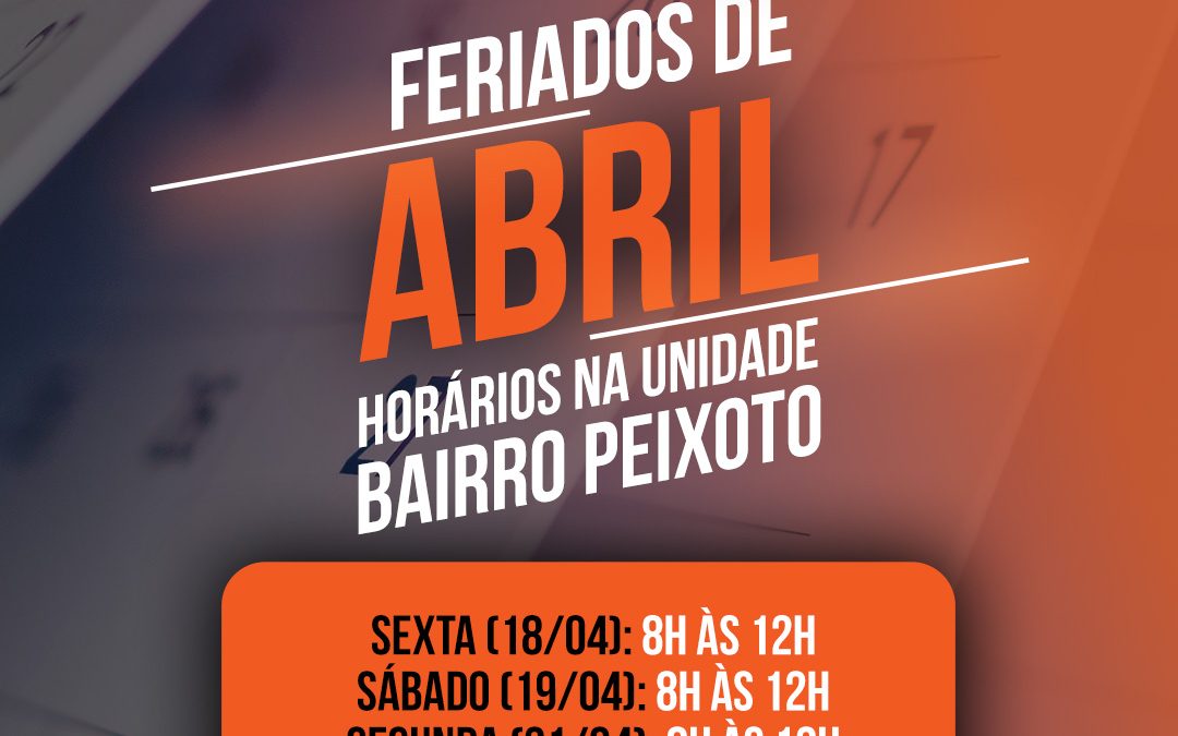 Feriados de Abril