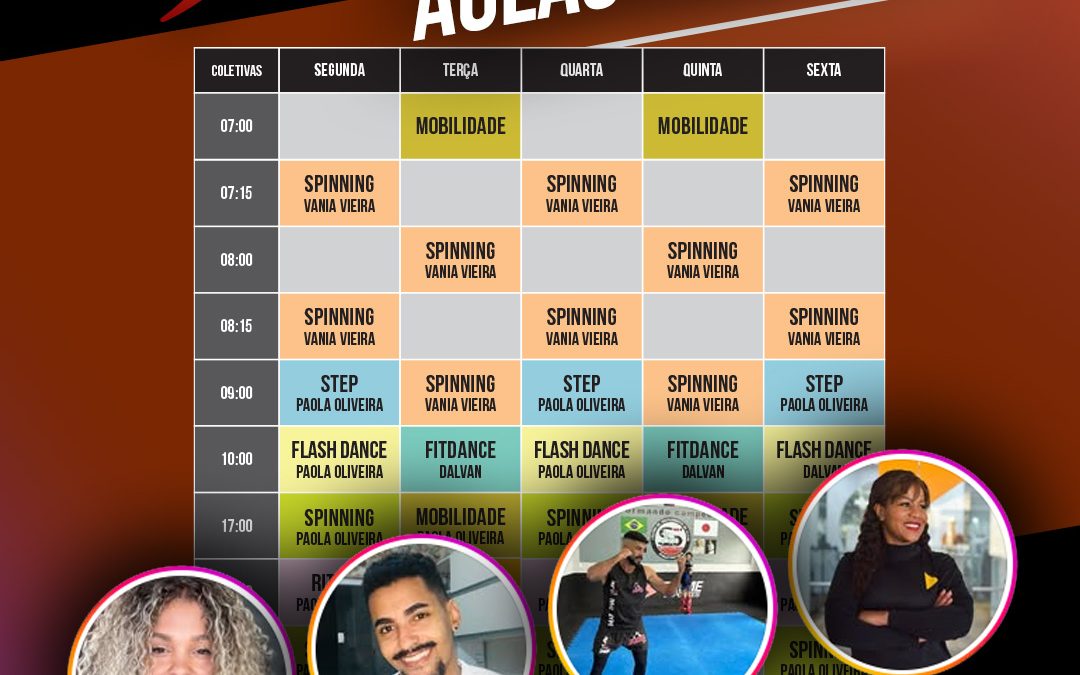 Aulas Coletivas – Novidades